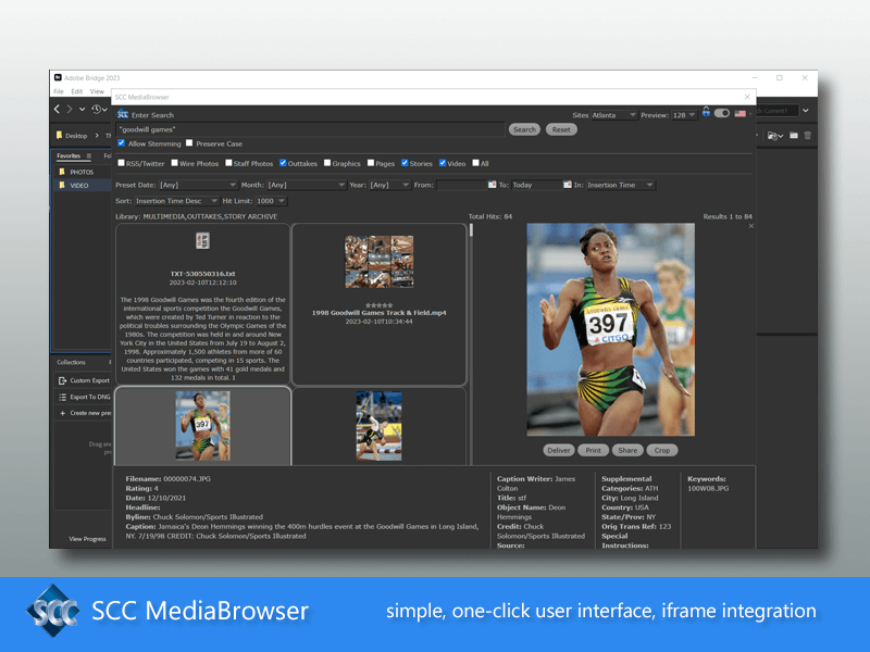 SCC MediaBrowser, simple one-click client