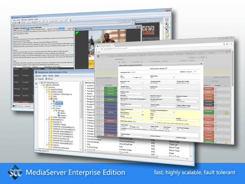 SCC MediaServer Enterprise Edition Digital Asset Management (DAM) System